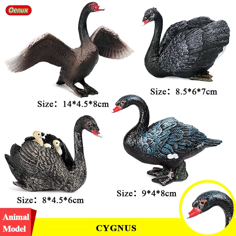 Zoo Farm House Model Action Figures Farmer Cow Hen Duck Poultry Animals Set Figurine Miniature Lovely Educational Kids Toy