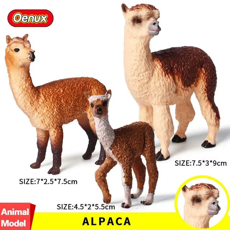 Zoo Farm House Model Action Figures Farmer Cow Hen Duck Poultry Animals Set Figurine Miniature Lovely Educational Kids Toy