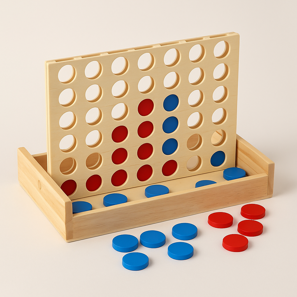 Puissance 4 – Version 3D Bois